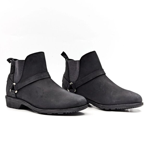 Teva Shoes - Teva Women's Black De La Vina Dos Harness Classic Leather Ankle Chelsea Boot 7